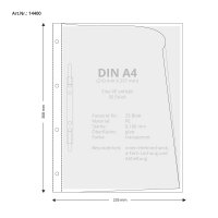 50 Stk. | Angebotsmappe A4 | farblos | PE glatt 0,160 mm...