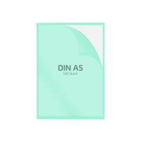 100 Stk. | Sichthülle A5 | grün | PE glatt...