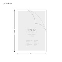 100 Stk. | Sichthülle A5 | rot | PE glatt 0,160 mm |...