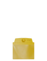 10 Stk. | Sichttasche DIN A6 quer | gelb | mit Supermagneten