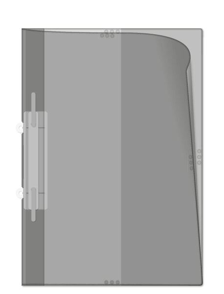 50 Stk. | Angebotsmappe A4 | farblos | VINYL-WF genarbt 0,180 mm | senne products