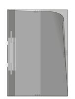 50 Stk. | Angebotsmappe A4 | farblos | VINYL-WF genarbt...