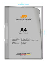 50 Stk. | Angebotsmappe A4 | farblos | VINYL-WF genarbt...