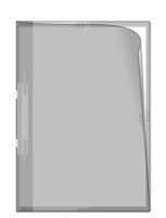 50 Stk. | Angebotsmappe A4 | farblos | VINYL-WF genarbt 0,180 mm | senne products