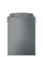 10 Stk. | Sichttasche DIN A4 hoch | dunkelgrau | mit Supermagneten | mit Schutzklappe