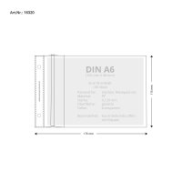 100 Stk. | Prospekthülle A6 | farblos | PP genarbt...