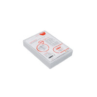 100 Stk. | Prospekthülle A6 | farblos | PP genarbt 0,120 mm | Querformat mit Klappe | REIF Hamburg