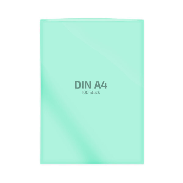 100 Stk. | Hülle A4 | grün | PE glatt 0,160 mm | REIF Hamburg