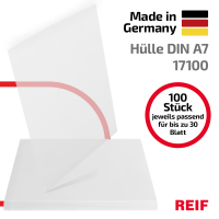100 Stk. | Hülle A7 | farblos | PE glatt 0,130 mm |...