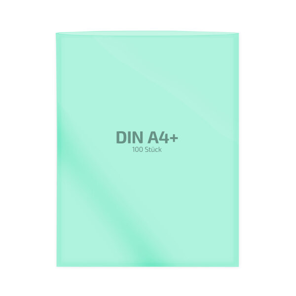 100 Stk. | Hülle A4+ | grün | PE glatt 0,160 mm | REIF Hamburg