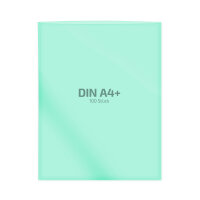 100 Stk. | Hülle A4+ | grün | PE glatt 0,160 mm...