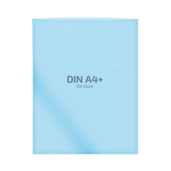 100 Stk. | Hülle A4+ | blau | PE glatt 0,160 mm | REIF Hamburg