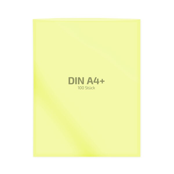 100 Stk. | Hülle A4+ | gelb | PE glatt 0,160 mm | REIF Hamburg