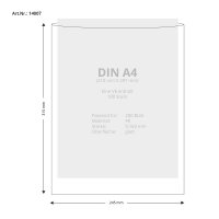 100 Stk. | Hülle A4+ | gelb | PE glatt 0,160 mm |...