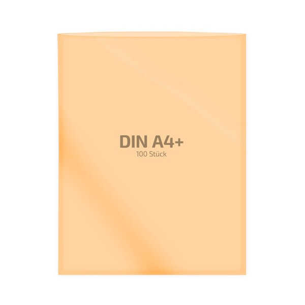 100 Stk. | Hülle A4+ | orange | PE glatt 0,160 mm | REIF Hamburg