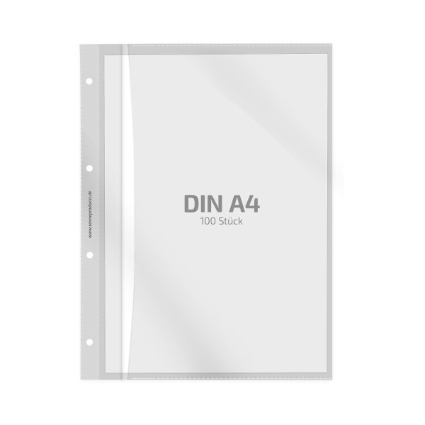 100 Stk. | Prospekthülle A4+ | farblos | PE glatt 0,160 mm | REIF Hamburg
