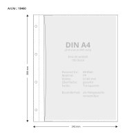 100 Stk. | Prospekthülle A4+ | farblos | PE glatt 0,160 mm | REIF Hamburg