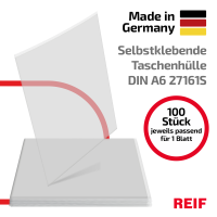 100 Stk. | Taschenhülle selbstklebend A6 hoch |...