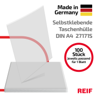100 Stk. | Taschenhülle selbstklebend A7 hoch |...