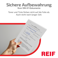 100 Stk. | Taschenhülle selbstklebend A7 hoch | farblos | VINYL-WF glasklar 0,140 mm | senne products