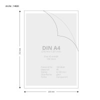 100 Stk. | Sichthülle A4 | farblos | PP genarbt...