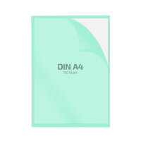 100 Stk. | Sichthülle A4 | grün |  PE glatt...