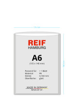 100 Stk. | Hülle A6 | farblos | Green-PE glatt 0,130...
