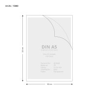 100 Stk. | Sichthülle A5 | farblos | PE glatt 0,160...
