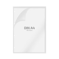 100 Stk. | Prospekthülle A4 | farblos | PE glatt...
