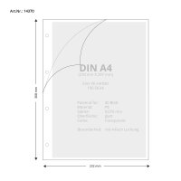 100 Stk. | Prospekthülle A4 | farblos | PE glatt...