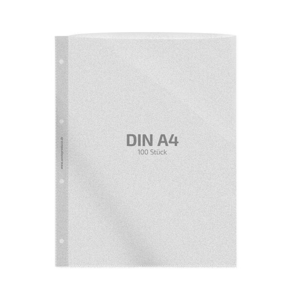 100 Stk. | Prospekthülle A4 | farblos | PP genarbt 0,120 mm | REIF Hamburg