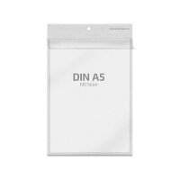 50 Stk. | Sichttasche A5 | farblos | PP genarbt 0,180 mm...