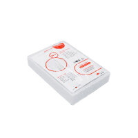 50 Stk. | Sichttasche A5 | farblos | PP genarbt 0,180 mm | Hochformat mit Klappe