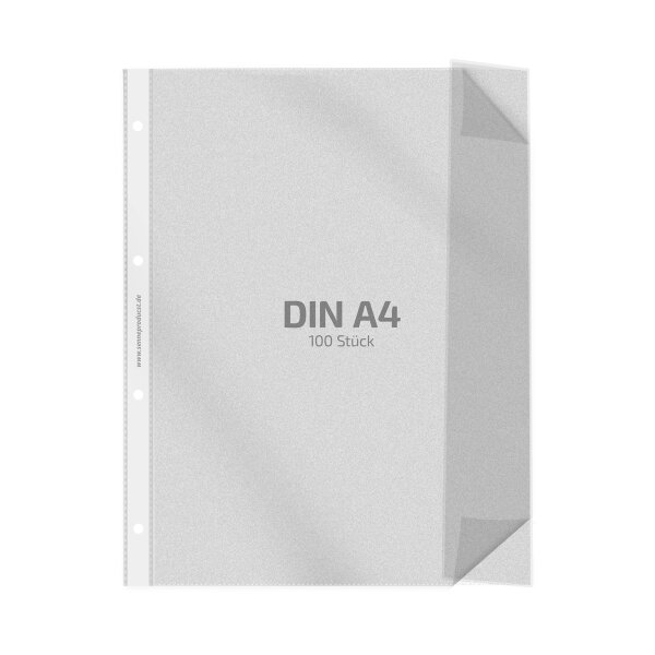 50 Stk. | Prospekthülle A4+ | farblos | PP genarbt 0,120 mm | REIF Hamburg