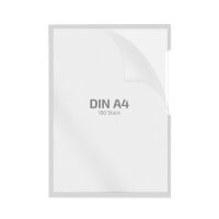 100 Stk. | Sichthülle A4 | farblos | PP genarbt...