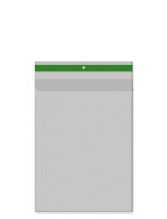 50 Stk. | Sichttasche DIN A5 | grün | PP genarbt...