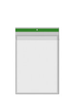 50 Stk. | Sichttasche DIN A5 | grün | PP genarbt...