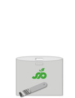 10 Stk. | Namensschildhülle mit Metall-Clip |...