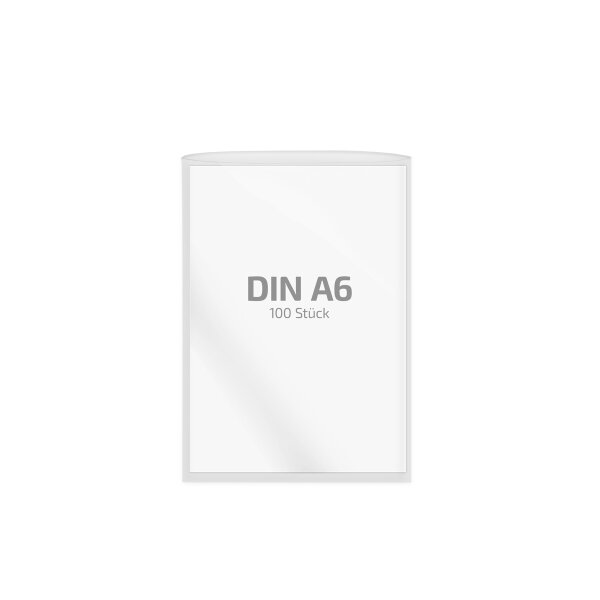 100 Stk. | Hülle A6 | farblos | PE glatt 0,130 mm | REIF Hamburg
