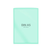 100 Stk. | Hülle A5 | grün | PE glatt 0,160 mm...