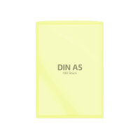 100 Stk. | Hülle A5 | gelb | PE glatt 0,160 mm |...