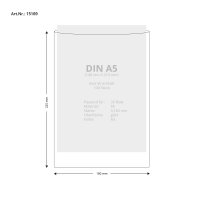 100 Stk. | Hülle A5 | lila | PE glatt 0,160 mm |...