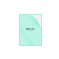 100 Stk. | Sichthülle A6 | grün | PE glatt...