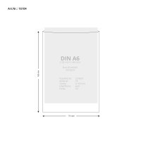 100 Stk. | Hülle A6 | rot | PE glatt 0,160 mm | REIF...