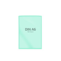 100 Stk. | Hülle A6 | grün | PE glatt 0,160 mm...