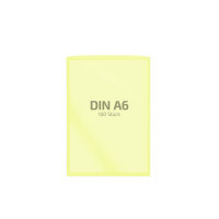 100 Stk. | Hülle A6 | gelb | PE glatt 0,160 mm |...