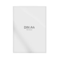 100 Stk. | Hülle A4 | farblos | PE glatt 0,160 mm |...