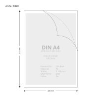 100 Stk. | Sichthülle A4 | lila | PE glatt 0,160 mm...