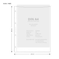 100 Stk. | Prospekthülle A4 | grün | PP glasklar 0,080 mm | REIF Hamburg