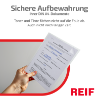 100 Stk. | Sichthülle A4 | farblos | Green-PE glatt 0,160 mm | REIF Hamburg